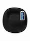 Lumarko Plate Desert Glass Black with Diameter 20.5cm
