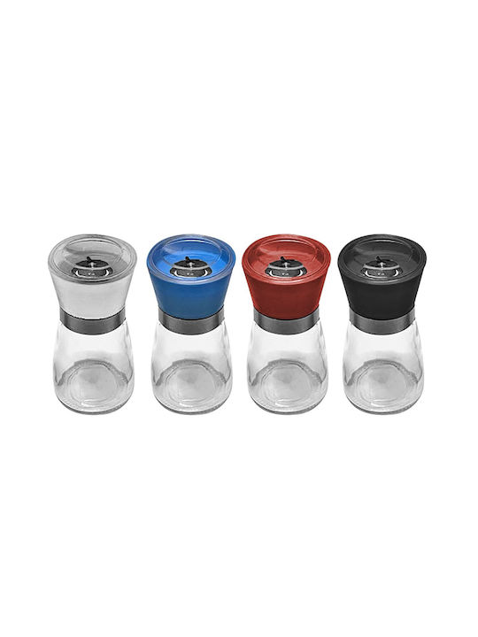 HOMie 101696 Manual Set Spice Mills made of Glass in Silver Color 13cm 1pcs