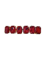 Red Hair Tweezers Cube Shape Rhinestones