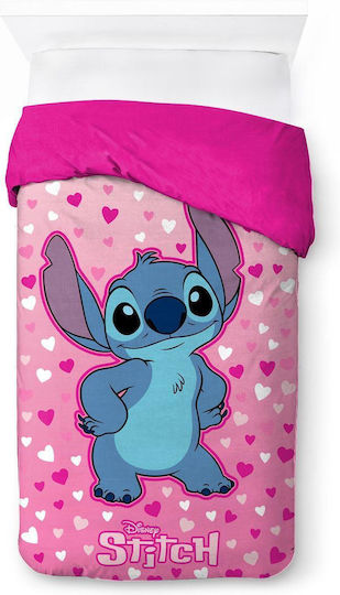 Disney Pătură pentru copii Single Lilo & Stitch Pink 160x250buc