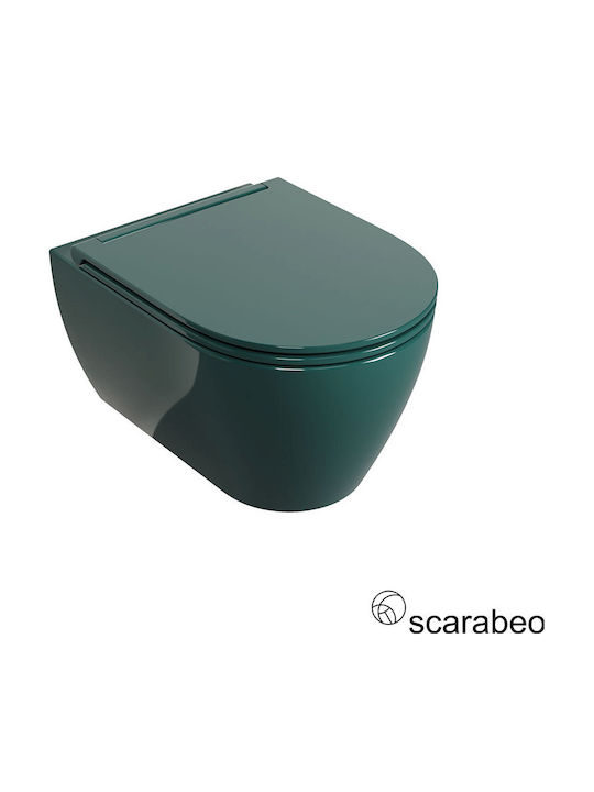 Scarabeo Λεκάνη Κρεμαστή με Slim Κάλυμμα Soft Close Scarabeo Λεκάνη Κρεμαστή με Slim Κάλυμμα Soft Close