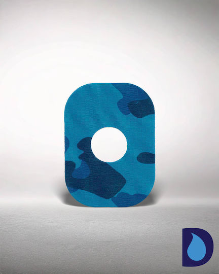 Libre 2 Oval Plasters Pack of 2 Pieces 9.5x7cm Blue Camo
