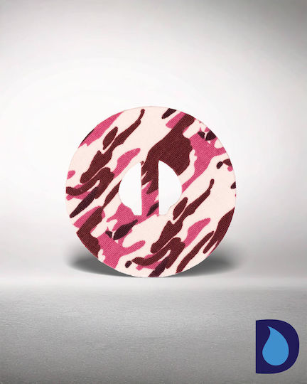 Runde Pflaster Medtronic Guardian 3 & 4 – Packung 2 Stücke 7cm Pink Camo