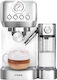 COOK-IT Espressoare 1350W Presiune 20bar Pentru Cappuccino Argintiu