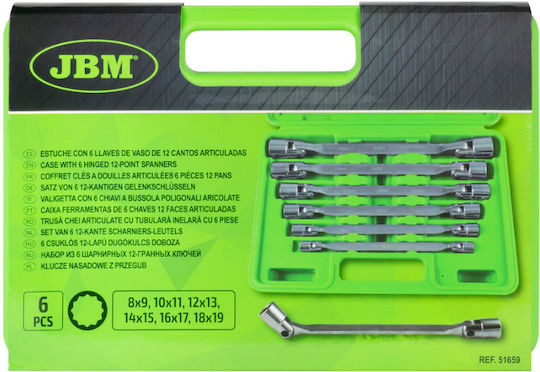 JBM Set 6 Single Polygon Wrench Compact