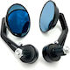Motorcycle Mirrors for Piaggio Vespa for Triumph Daytona 2pcs Black