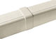 Verschiedene Rohrverbindungen Kanal 80 x 60 mm Weiß 0804gc