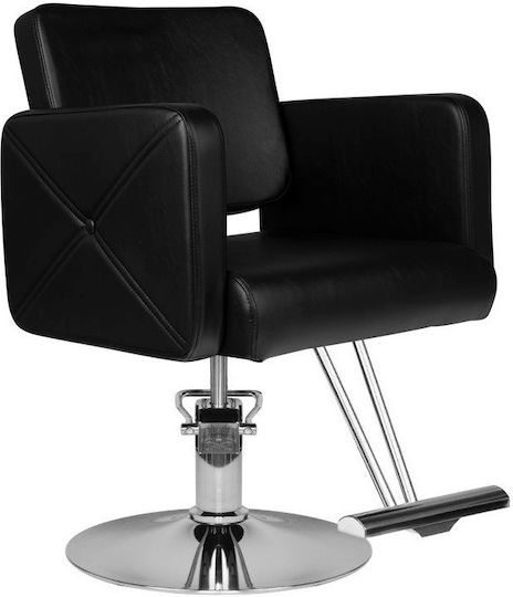 Salon Tech Καρέκλα Ηairdresser Schwarz mit verstellbarer Höhe