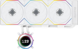 Lian Li HydroShift II LCD-C 360 Water Cooling AIO CPU With 3 120mm Fans And White RGB Lighting Lian Li HydroShift II LCD-C 360 Water Cooling AIO CPU With 3 120mm Fans And White RGB Lighting