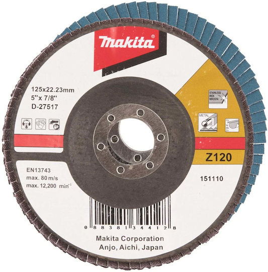 Schleifscheibe 125mm Körnung 120 Rst Zirkonium Aluminium