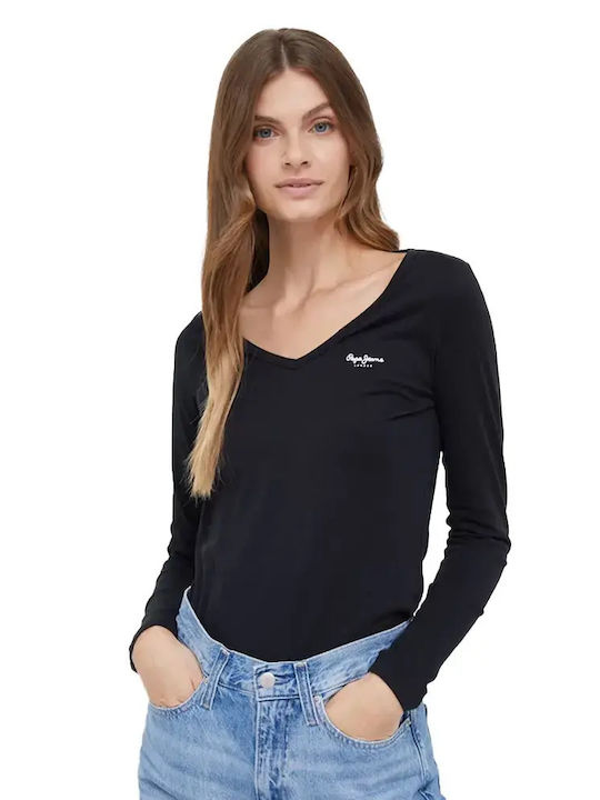 Pepe Jeans Betina Дамска Памучна Блуза Дълъг Ръ...
