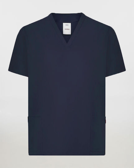 Velilla Unisex Medizinische Bluse Marineblau