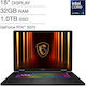 MSI Crosshair 16 HX AI A2XWGKG 16" IPS QHD+ 240Hz (Ultra 9-275HX/32GB/1TB SSD/GeForce RTX 5070/W11 Home) (US Keyboard)