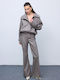 Damen Stoff Hose Gray