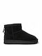 Wildleder Stiefeletten Damen Schwarz