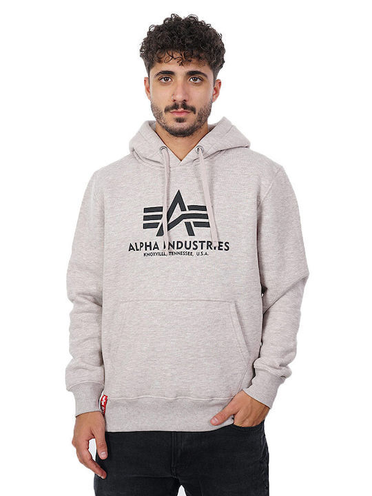 Alpha Industries Basic Sweatshirt with Hood Gray