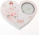 Christening Favor Ceramic Heart Tealight Ballerina GK-45