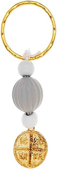 Bellissimo Christening Charm Keychain Gray 50 Pieces MΧ-730
