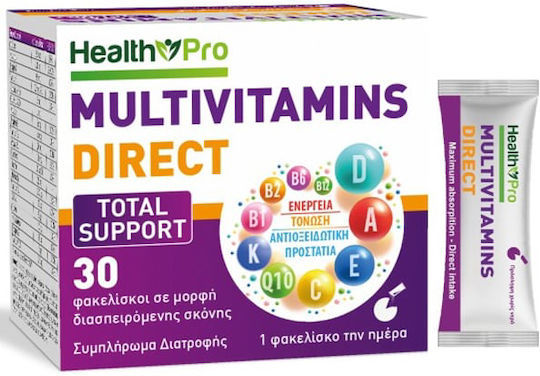 Health Pro Total Support Πολυβιταμίνη για Ενέργεια 30 φακελίσκοι