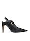 Leather Black Heels