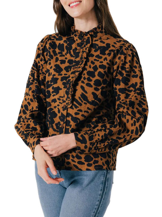 C'est Beau La Vie Women's Brown Shirt