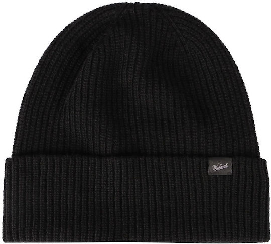 Beanie Unisex Beanie with Rib Knit in Black color
