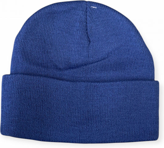 Beanie Unisex Beanie Gestrickt in Blau Farbe