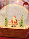 Christmas Snowball Illuminated with Santa Claus 19x20cm