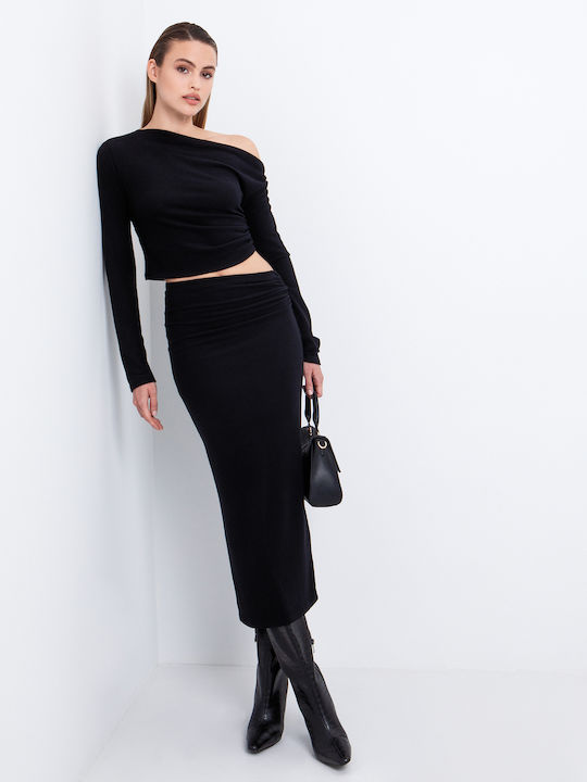 Midi Skirt Black