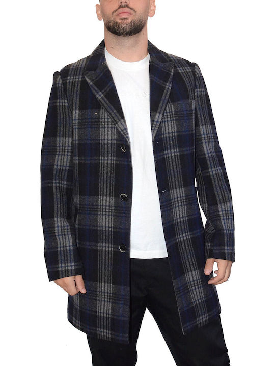 Herren Mantel Blue-grey