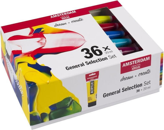 Talens Amsterdam Standard Series Set 36 Culori Acrilice 20 Ml