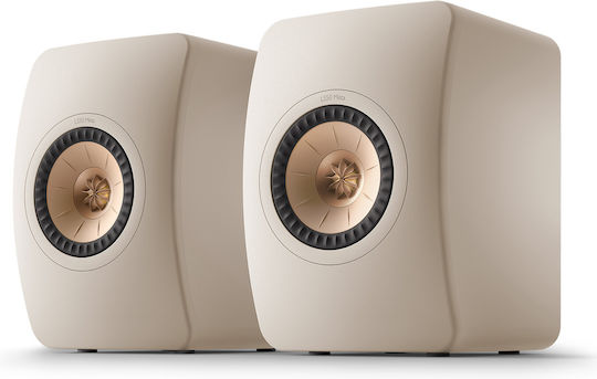 Kef LS50 Meta Paar Hi-Fi Lautsprecher Buch selbst 100W 2 Anzahl von Fahrern B20xT28.5xH30.2cm. Sand Shell