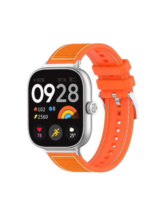 Μπρασελέ Σιλικόνης Xiaomi Smart Band 9 Pro Redmi Watch5 20mm Πορτοκαλί