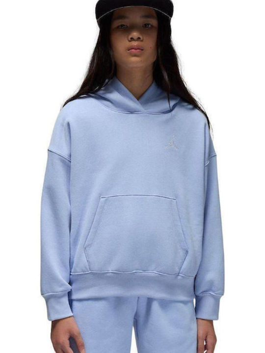 Jordan Fleece Παιδικό Φούτερ με Κουκούλα Μπλε