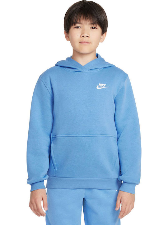 Nike Fleece Kids Sweatshirt with Hood Silicon