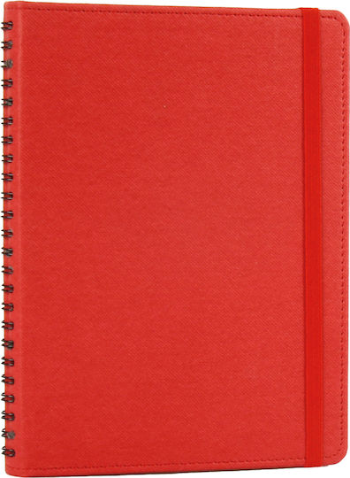 Spiral Set 40 Notebooks Spiral Ruled Red