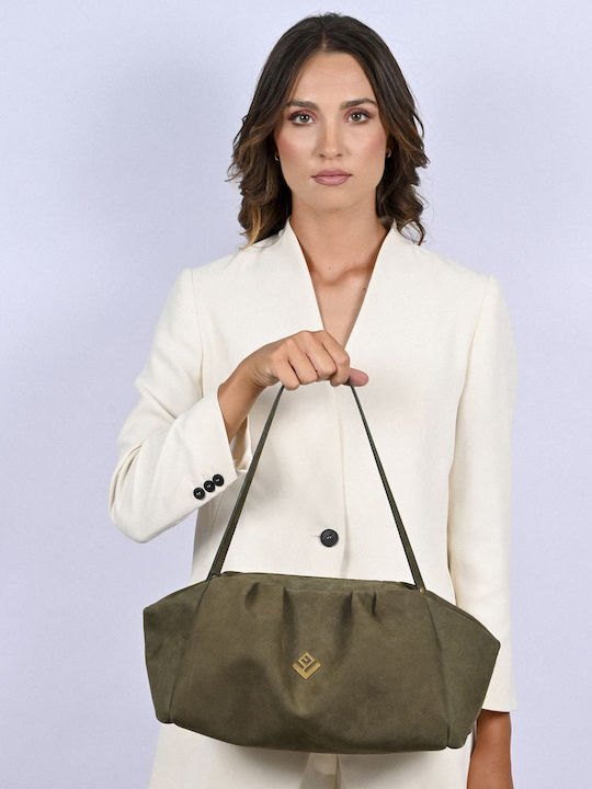 Lovely Handmade Leather Women's Bag Shoulder Green