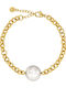 Edblad Women's Bracelet Chain made of Steel Gold Plated with Pearls