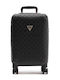 Guess Cabin Hard Black Suitcase With 4 Wheels Height 47cm