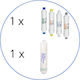 Aqua Filter Water Filter Replacement for Faucet / Under Sink made of Activated Carbon 5" 0.02 μm 5pcs