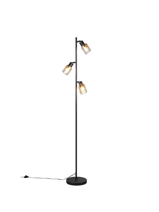 Trio Lighting Φωτιστικό Δαπέδου Μαύρο