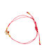 Philio Women's Bracelet Lucky Charm with design Heart Gold Plated