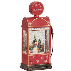 Glob Decorativ de Zăpadă de Crăciun cu Lumină și Muzică 26185 11,5x7,5x27cm Multicolor Glob Decorativ de Zăpadă de Crăciun cu Lumină și Muzică 26185 11,5x7,5x27cm Multicolor