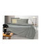 Guy Laroche Avanti Σετ Σεντόνια King Size Φανελένια 270x265εκ. Μπλε Γκρι (4τμχ)