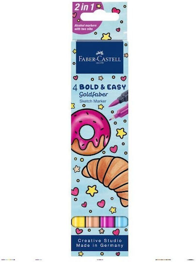 Faber-Castell Goldfaber Markere Bold And Easy 4buc