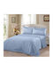 Sheet Sets Queen 220x240cm. Light Blue 4pcs