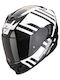 Scorpion Exo 520 Evo Scorpion Air Banshee Pearl White/Black Каска за мотор Full Face ECE 22.06 с Sunvisor
