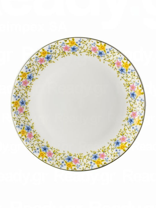 Lukanda Plate Shallow made of Porcelain with Diameter 21cm 6pcs