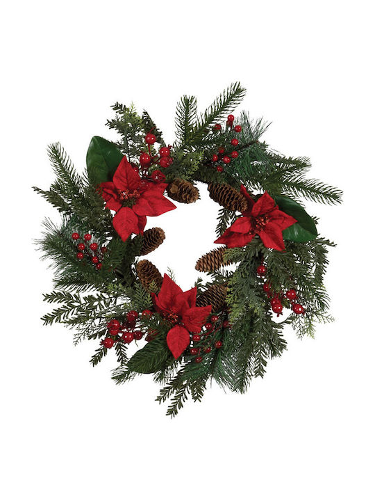 Ln Decorated Christmas Wreath 55cm L-26243