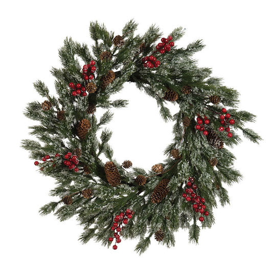 Ln Decorated Christmas Wreath 60cm L-26226